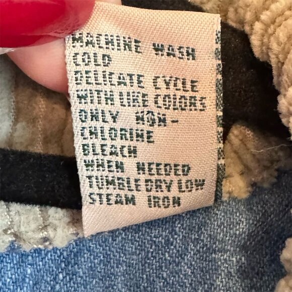 Marsh Landing Women's Vintage Denim Jacket L Blue Corduroy Collar Casual - Picture 7 of 8